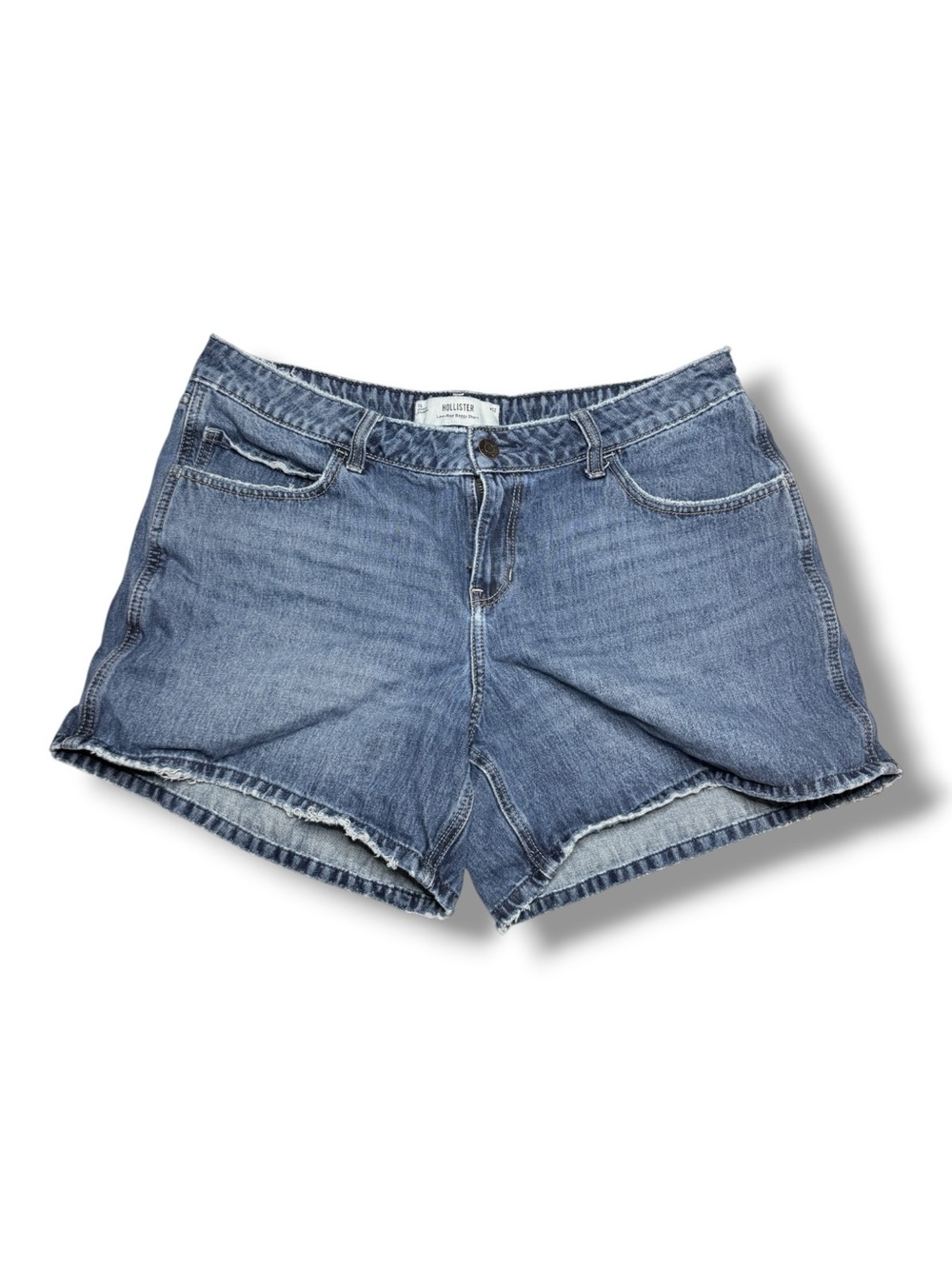 Hollister Shorts Womens 14 Denim Low Rise Baggy